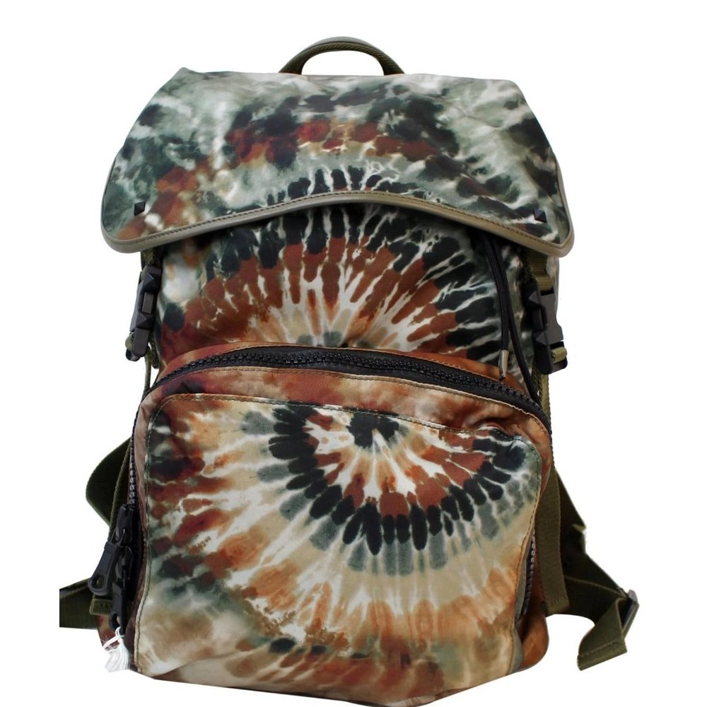 VALENTINO GARAVANI TIE-DYE FLAP TOP NYLON BACKPACK